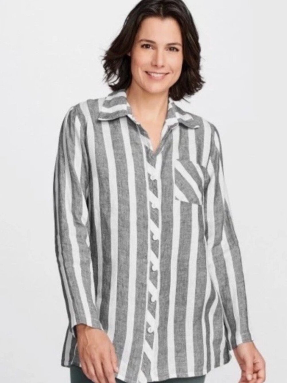 Flax Linen Button Up